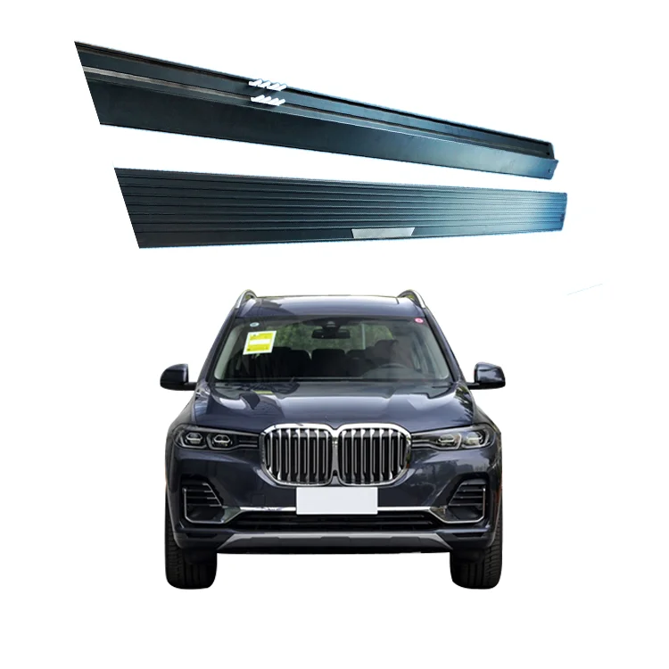 LED Sliding Door Threshold Pedal  Panel Foot Side Step For BMW X7