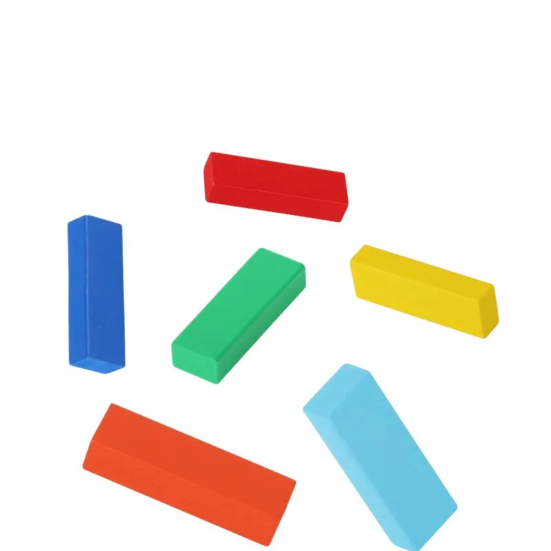 
Natural Beech Wood Timber Jengas Stacking Blocks Tumbling Tower Board Games Wooden Building Blocks Toys Kids 