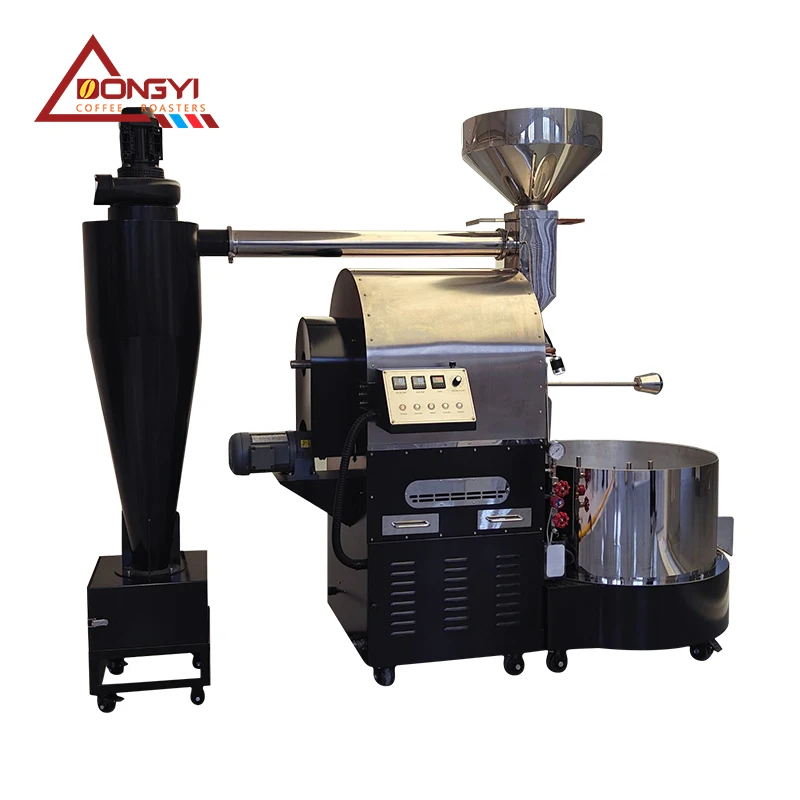 2018 Dongyi Factory price 30 kg 60kg coffee bean roasting machine LNG Gas heating equipment for sales