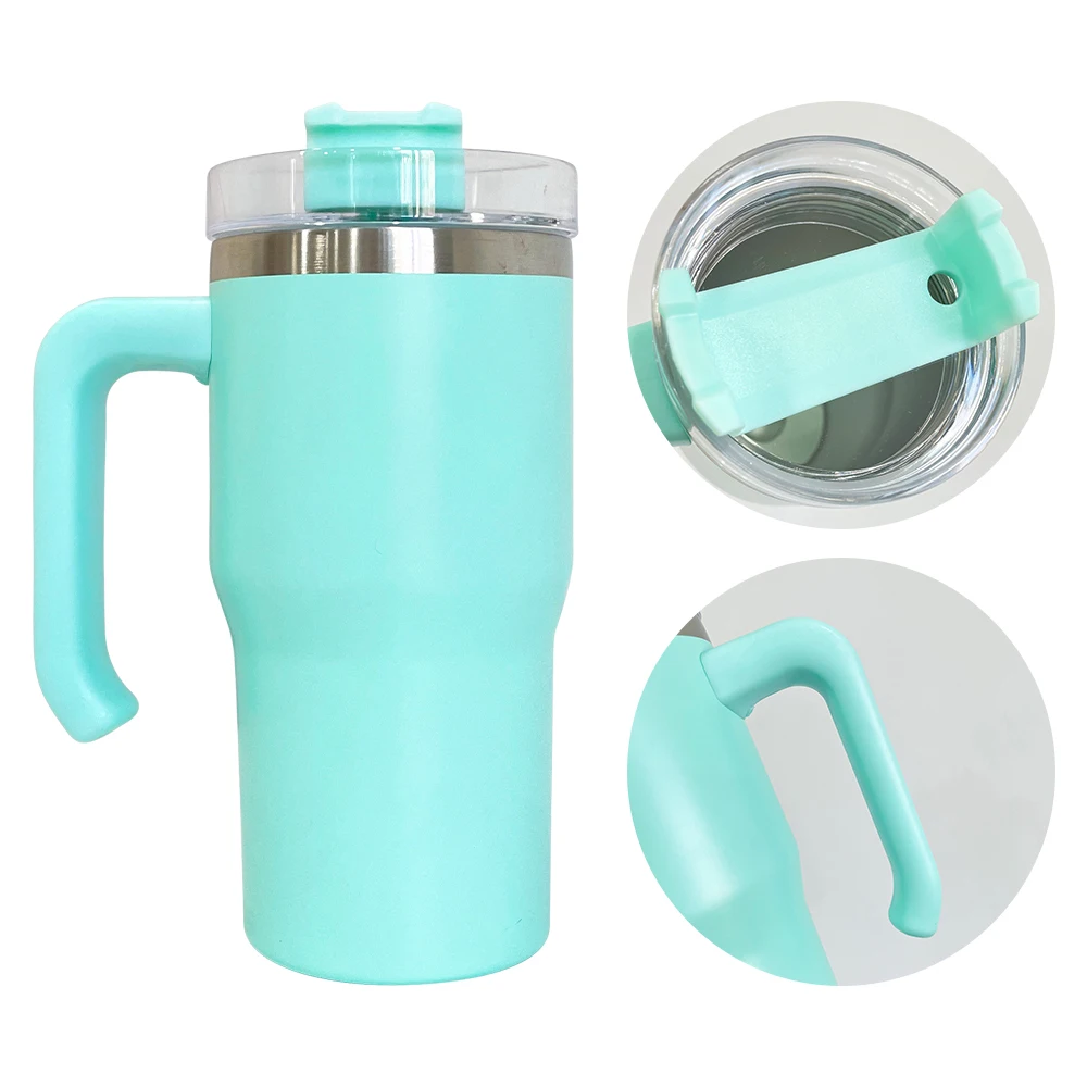 macaron coloredblank sublimation kids 20oz tumbler with handle kids student toddler travel mugs 20oz 40oz tumbler