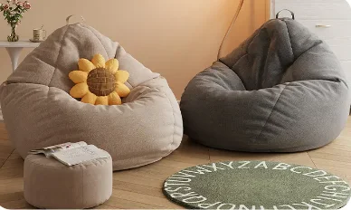 Professional Customization Compression Sofas Beanbag Lazy Sofa with Filler Minimalist Design Lazy Sofa