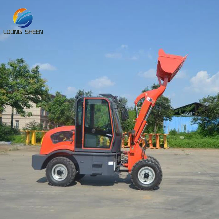 Small wheel loader, 1000kg laoder mini loader diesel  loader mini for hot sale
