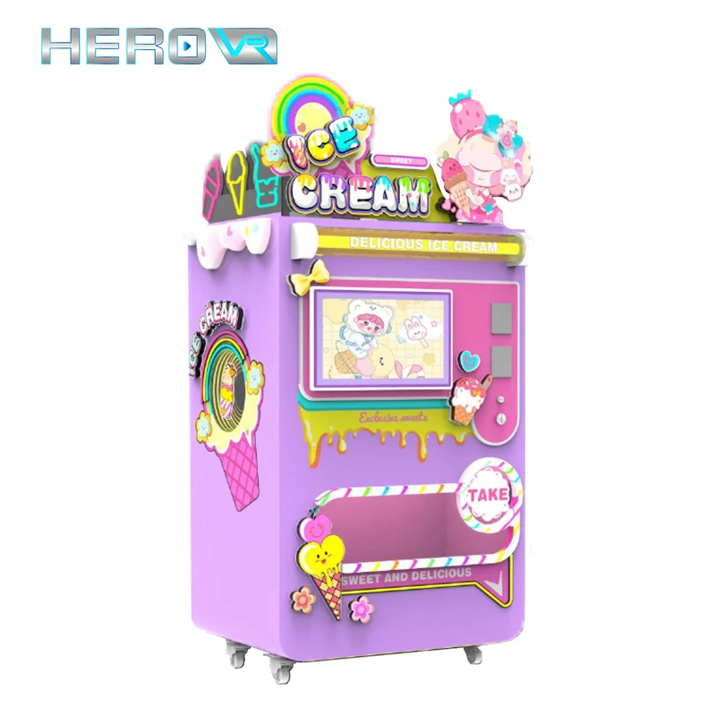 Herovr Kid полностью автоматический многоплатный автомат самообслуживания для мороженого