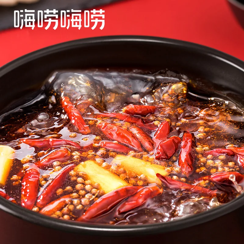 Family single meal cheap instant hot pot hot pot seasoning 100g of spicy and clear oil soup base bag, large quantity favorably