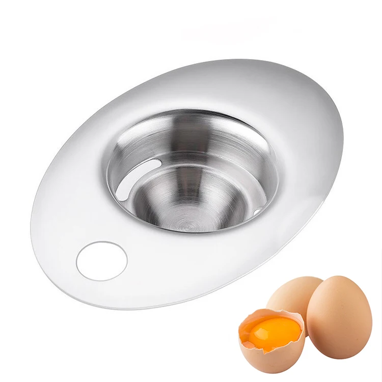 online Top seller Kitchen Accessories 304 Stainless Steel Egg White Egg Yolk Separator Egg White Filter Kitchen Baking Tools