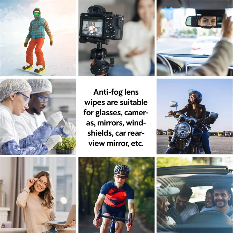 Multifunctional Anti Fogging Lens Glasses Cleaning Cloth Reusable Wiping Microfiber Wet Anti Fog