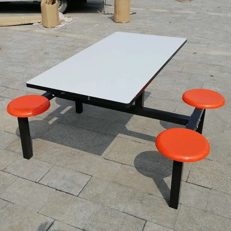 Fiber Glass Canteen Furniture School Student Cheap Dining Hall Room Table and Chairs/restaurant Chairs Set