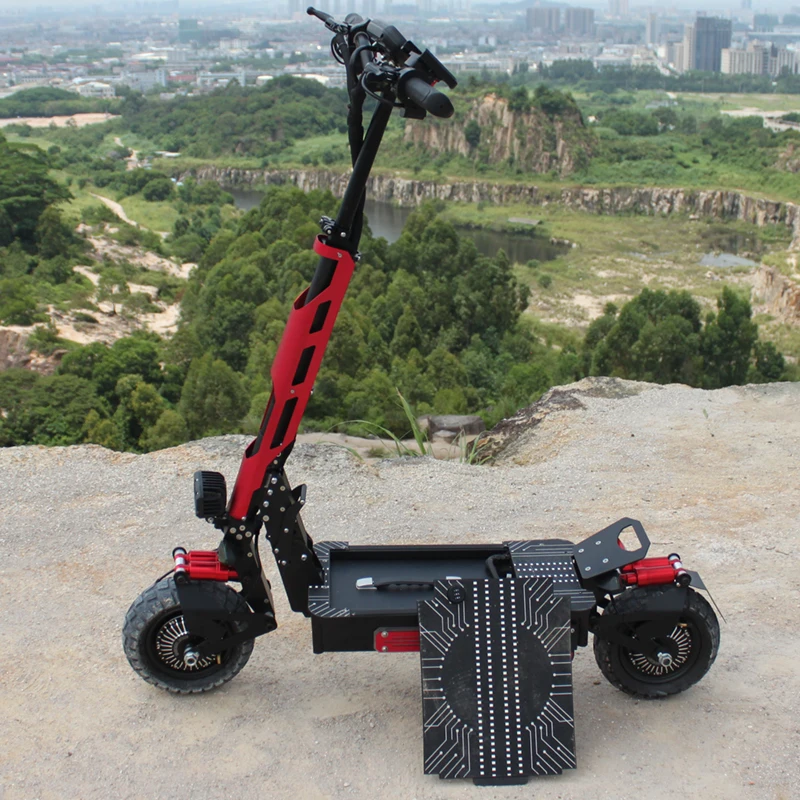 200W liideway T2 e scooter electric 10 inch Off-road Shock Absorbers adults kick ski Electric Scooters