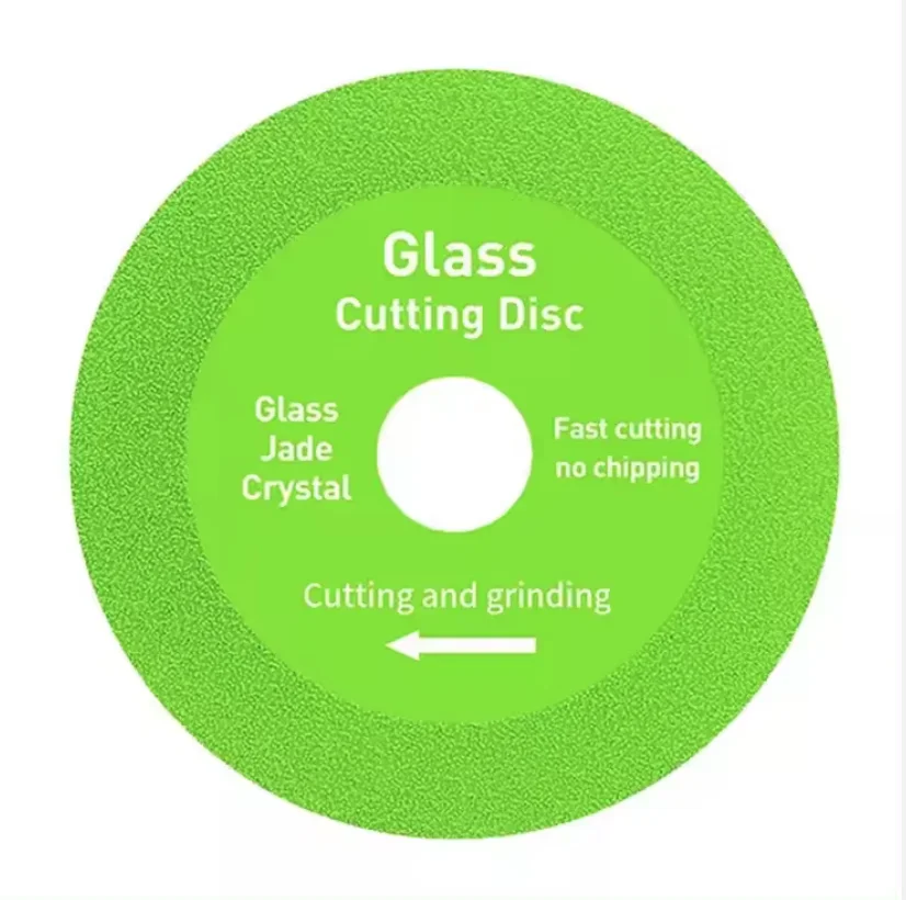 High quality green discs for cutting glass ultra thin 100mm diamond saw blade cutting glass disc cutter for glass