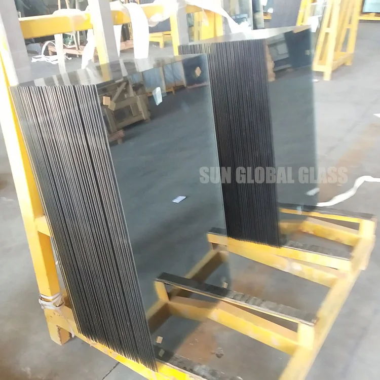 Good price 4mm gold bronze grey blue green pink sliver heat insulation reflective coated building float glass in China