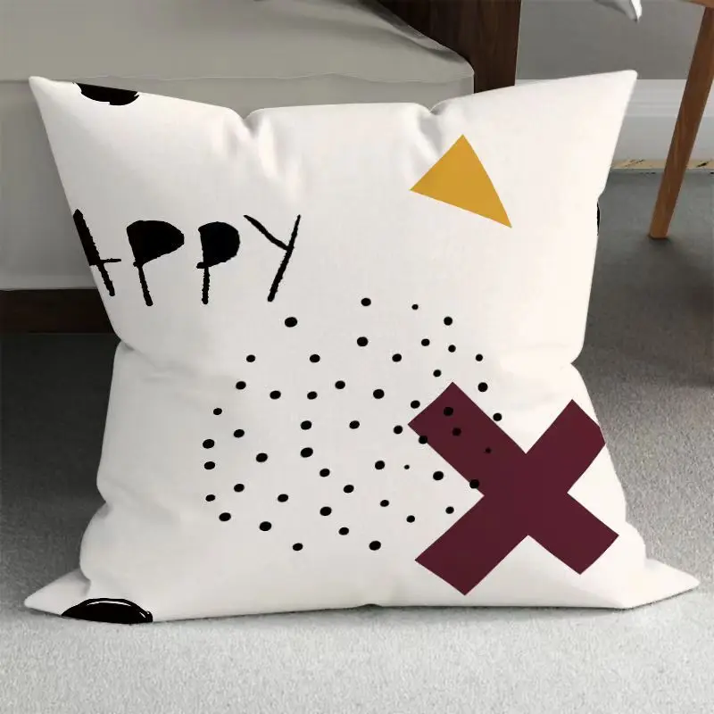 high quality professional digital printed custom size decorative pillow case, cotton anti-pillowing sofa throw pillow case cover