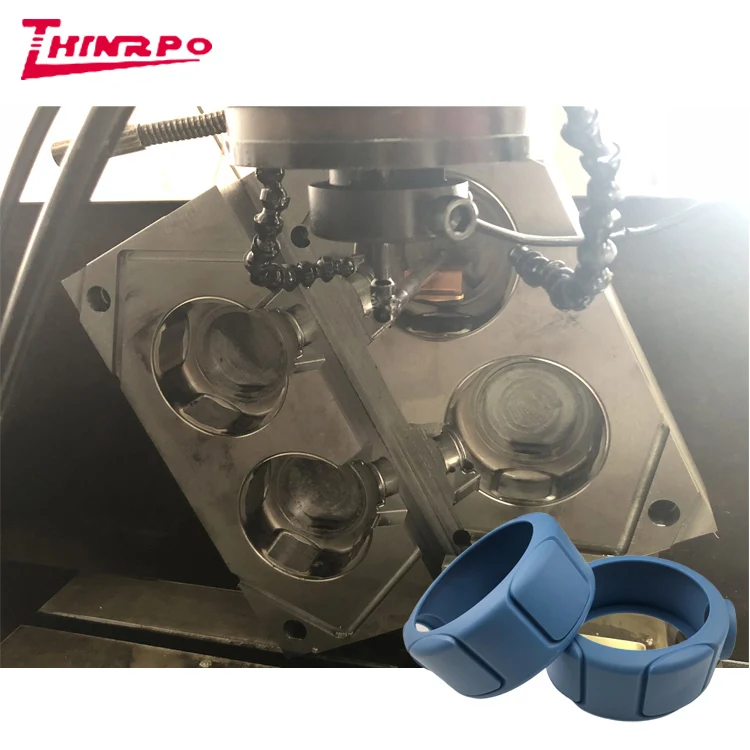 CNC EDM OEM customize HTV vulcanizing Polish Texture silicone rubber compression mould supplier Rubber pressed mold making tools