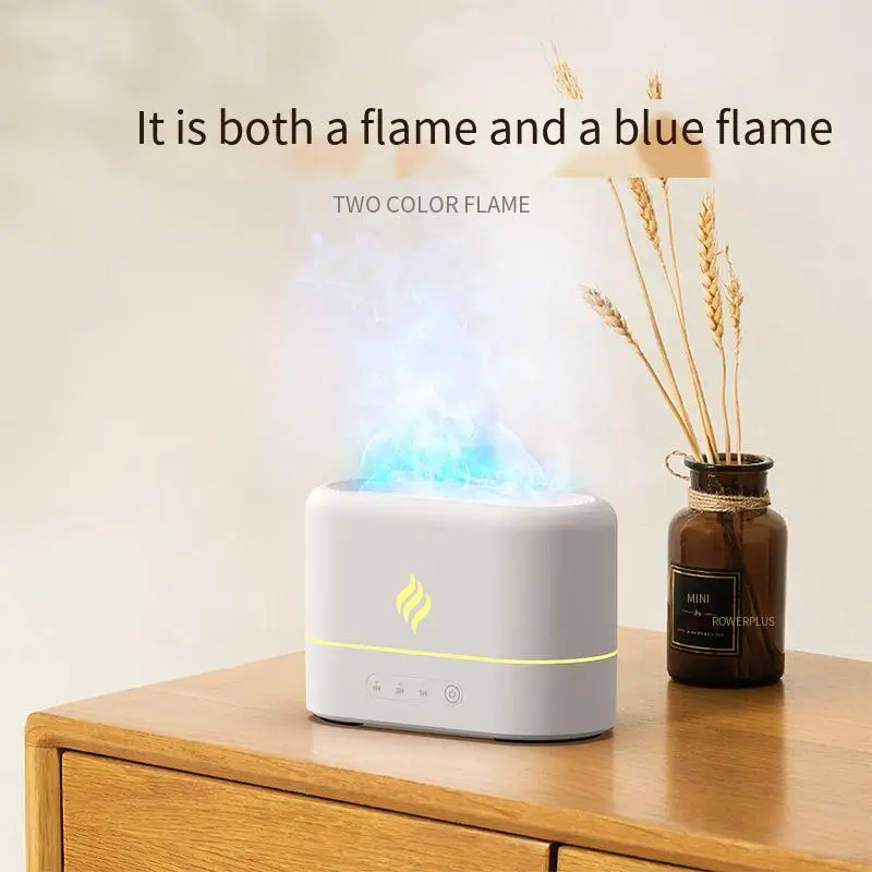 colorful flame fire diffuser humidifier 3d flame air humidifier diffuseur ultrasonic fire