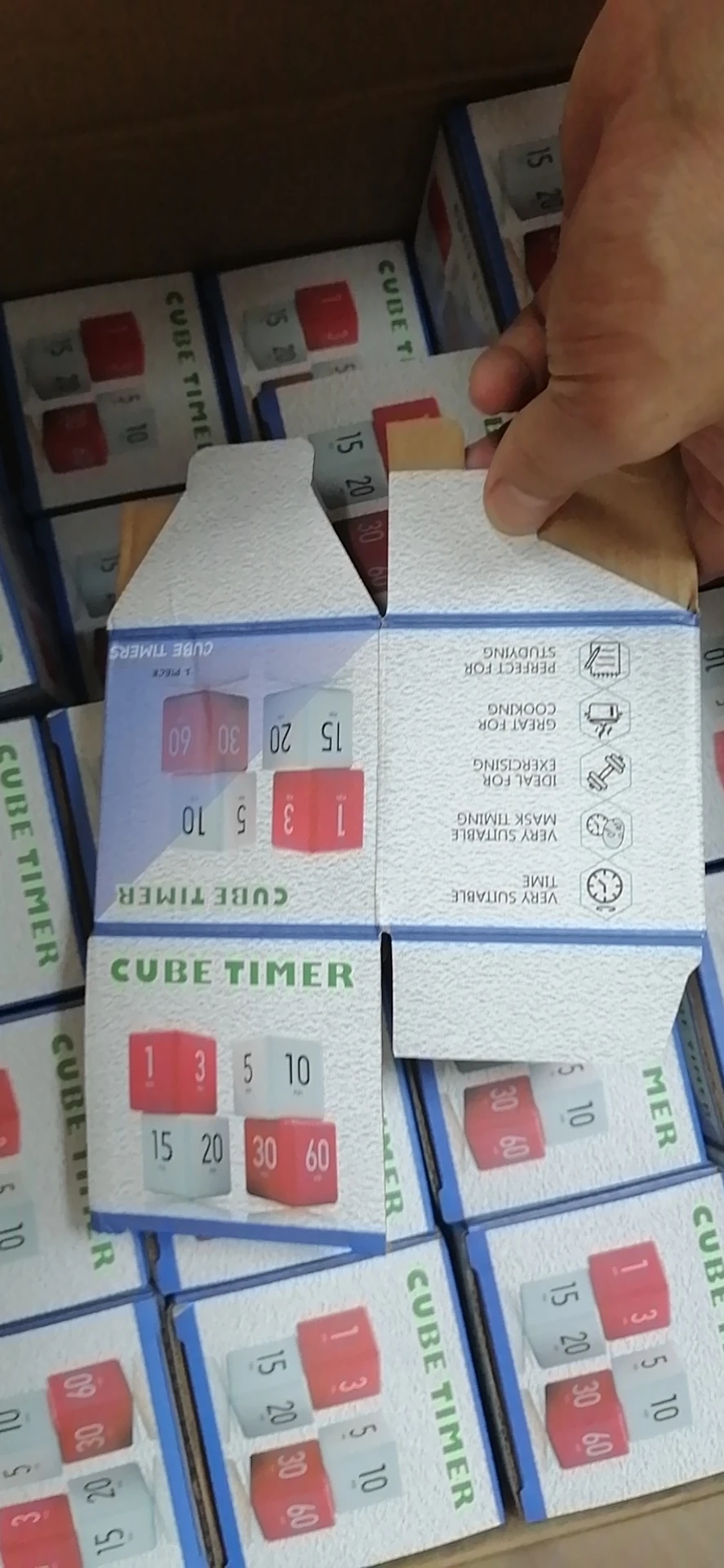  Лидер продаж миниатюрный звуковой кубический таймер обратного отсчета для детей управление временем чтение книг