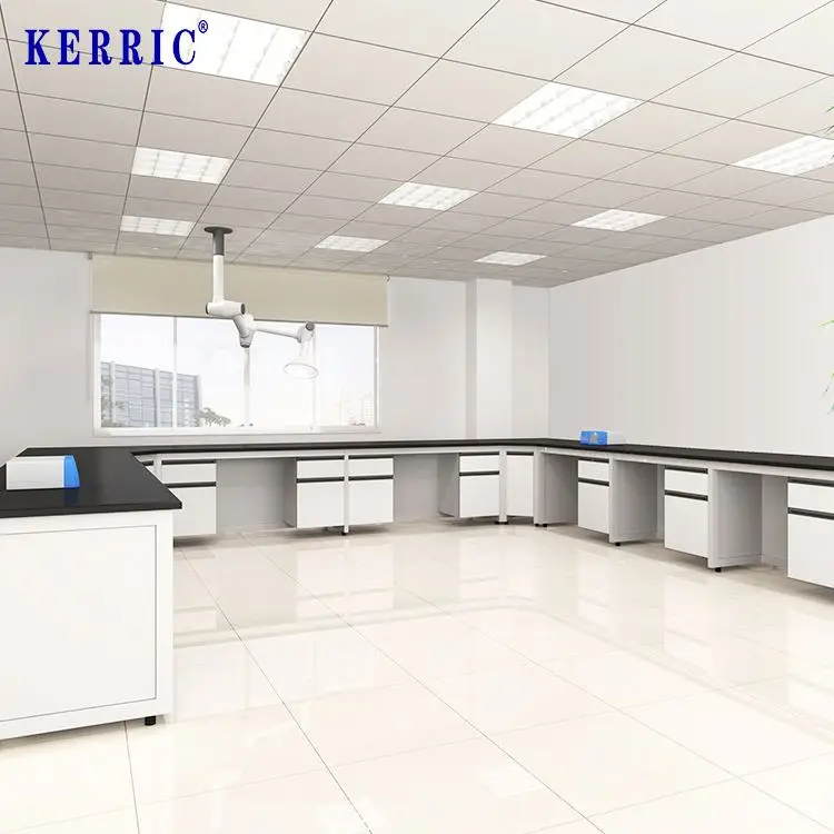 Customized design school laboratory furniture steel work bench lab table