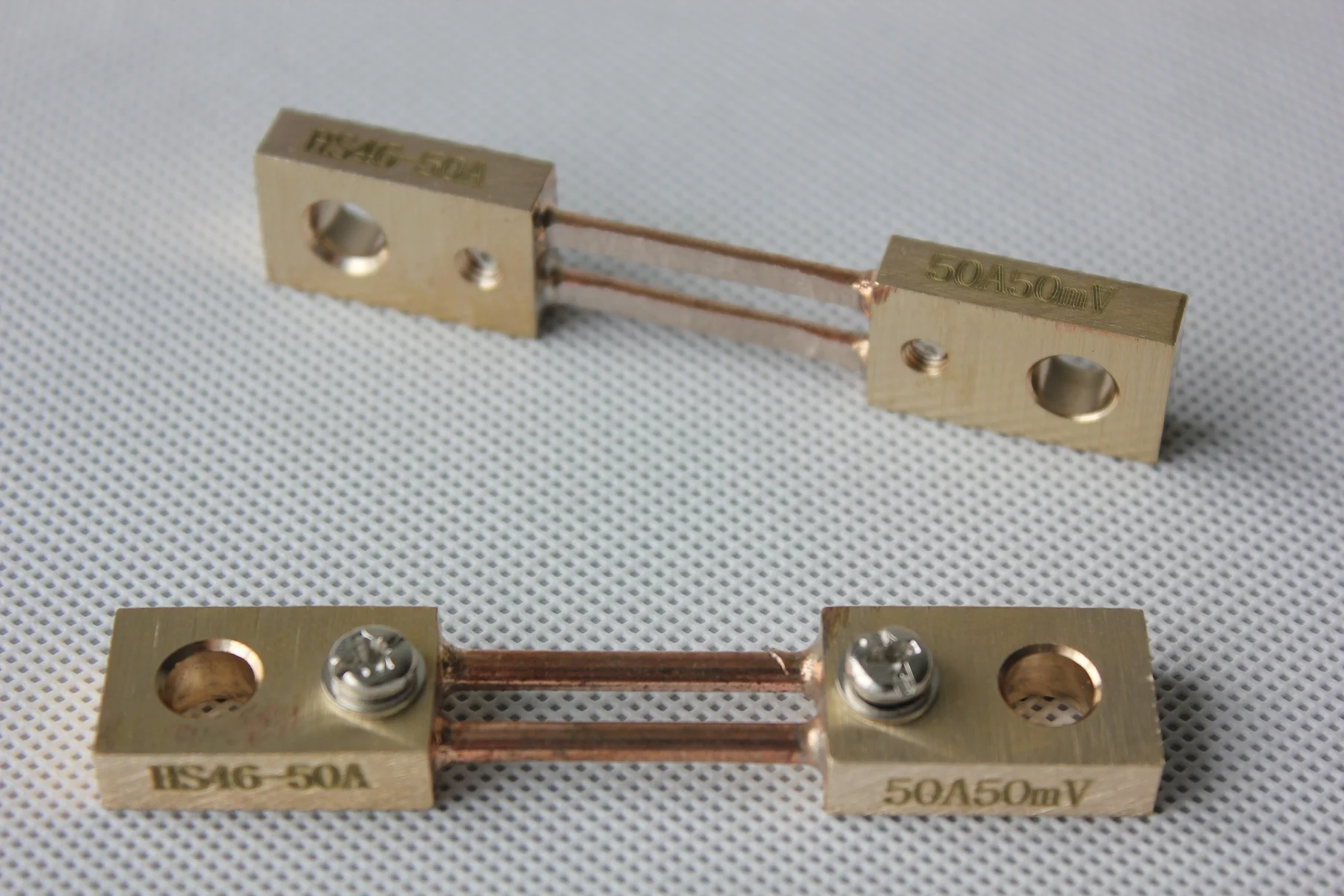 50A/50mV Manganin Copper DC Shunt 0.5 Class Measuring Shunt Resistor for Analog Ammeter