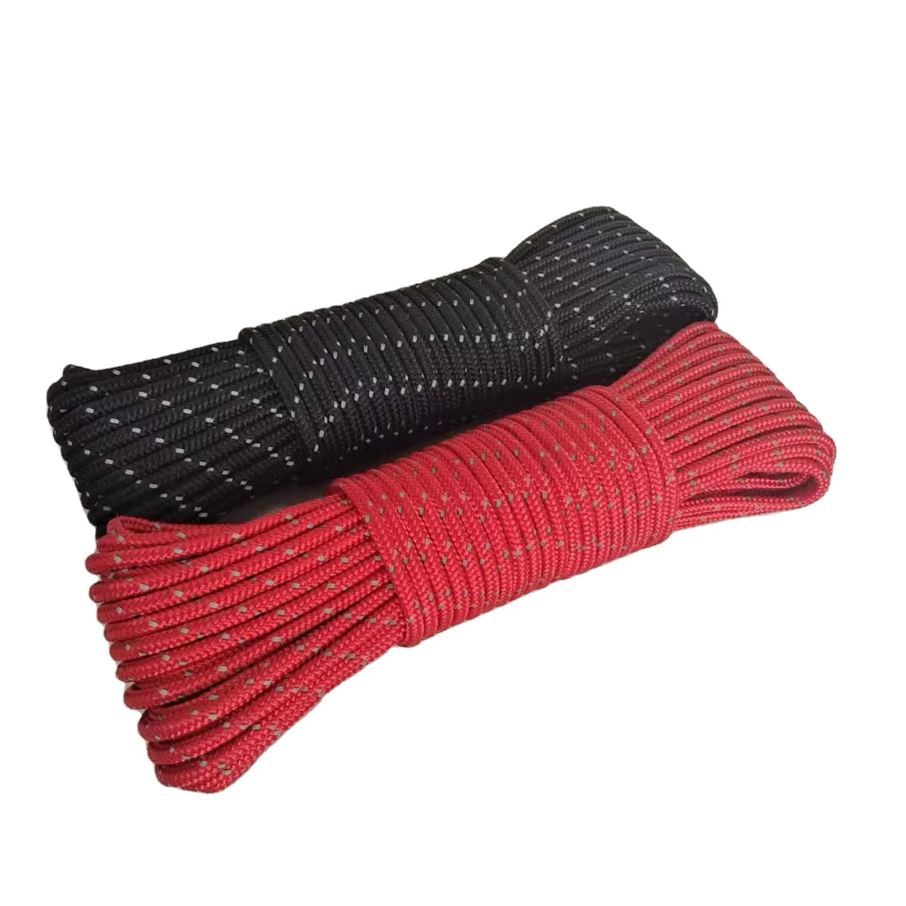 High  Quality 50m High Bright Reflective Outdoor Canopy Wind Guide Braided Nylon Rope Tent Fixed Anchor Rope