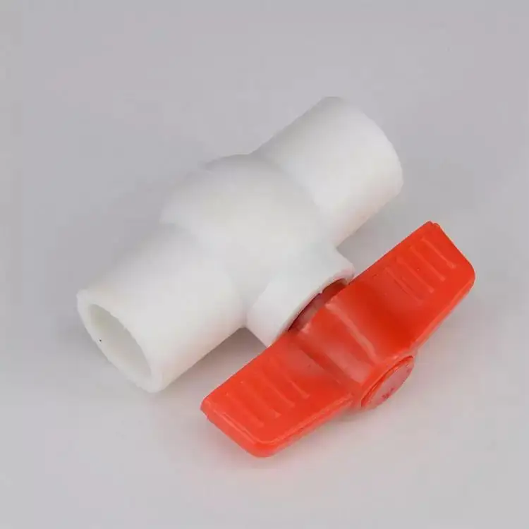 Full Size Ppr Pipe Fitting China White Color Water Supply Ppr Plastic Ball Valve