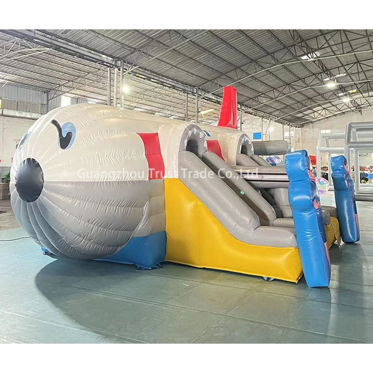New Design Plane Shape Inflatables Castle Bouncy Jumping Toy Balls Inflatable Bouncer