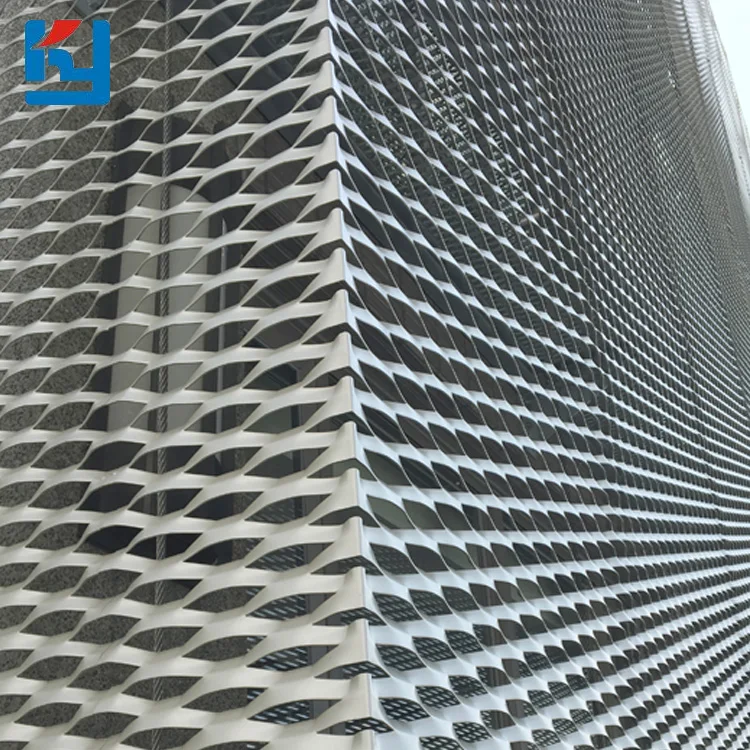 Factory Directly Sale Exterior Facade Raised Expanded Metal Mesh For Security Window