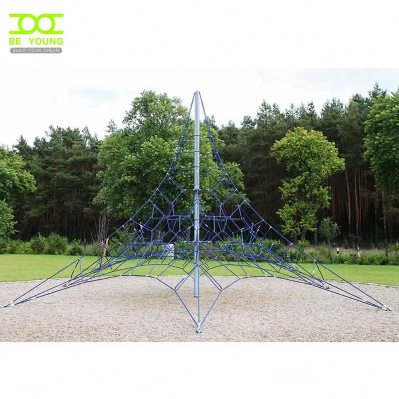 Pyramid Ltd Suppliers Steel Structure Sports Climbing With Swings Towers Play Equipment Rotating Rope Climber Net In Reinforced