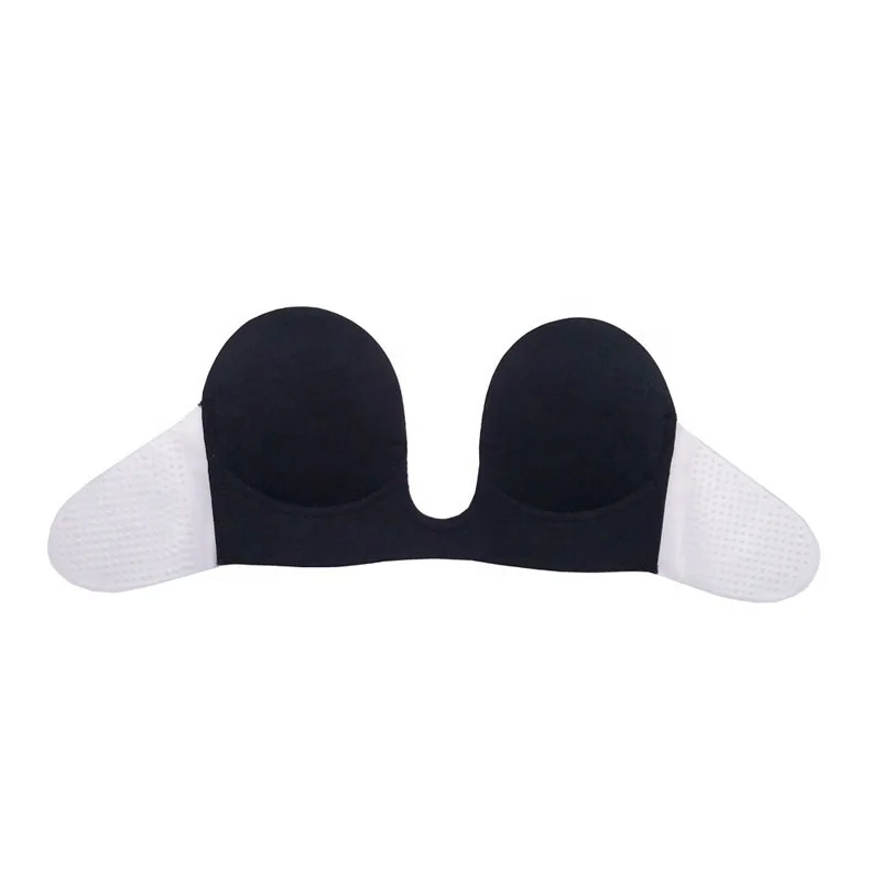 Plus Size Silicone Adhesive Bra Invisible Lift Strapless Backless Plunge Push Up Sticky Bra