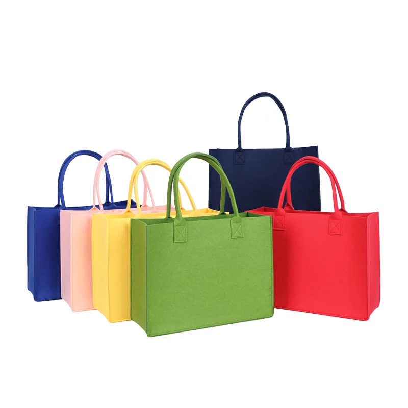 Hot new wear-resistant lightweight data line can be customized felt handbag