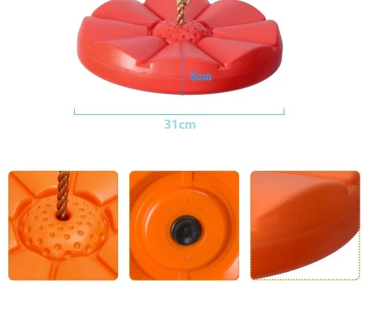 2021 Factory Outdoor Blow Molding Backyard Disc Swing Set With Climbing Rope Cheap Price Tree Swing Seat for kids