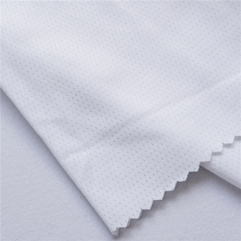 GRS certified  thin breathable triangle mesh sports cycling wear polyester stretch mesh fabric