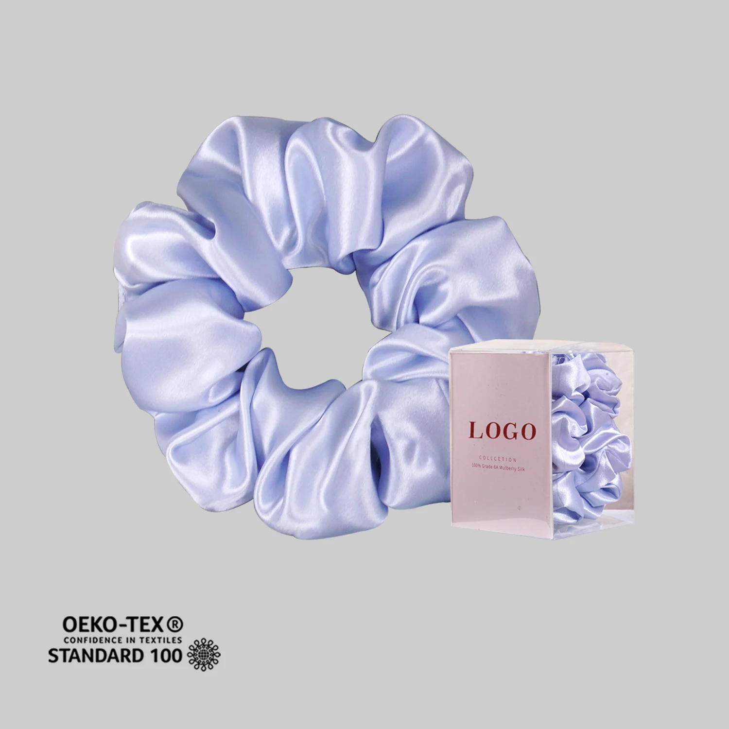 Оптовая продажа большие шелковые резинки для волос на заказ 5 см девочек