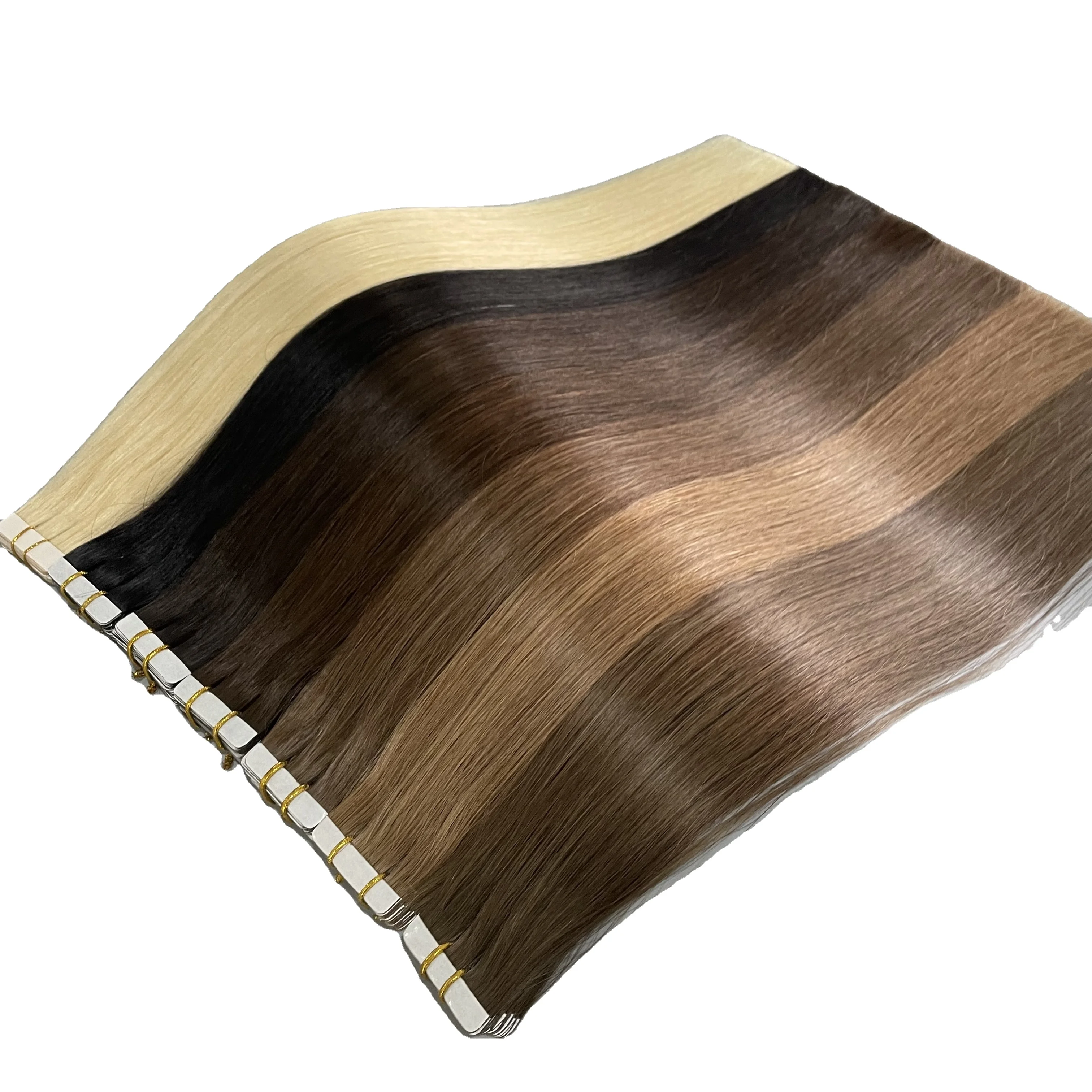 Wholesale mini tape hair extensions,invisible tape hair extensions injected tape hair extension,russian tape hair