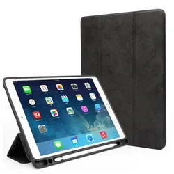 Tablet Case For ipad Pro 11 inch 2018 with Pen holder Luxury PU + PVC Cover Smart Bracket Case For ipad pro 11 Case