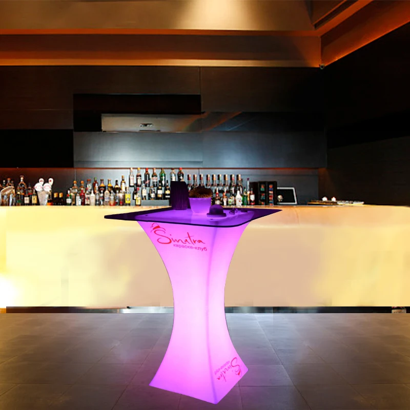 New product  Waterproof  light desk  RGB 16 Color rechargeable led table for party and bar  led desk table
