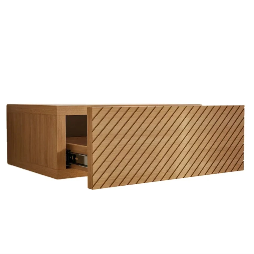 Top Selling Rustic Style Furniture Bedroom Hotel Wooden Luxury Wholesale Wooden Organizer Drawer Nightstand Nordic Bedside Table