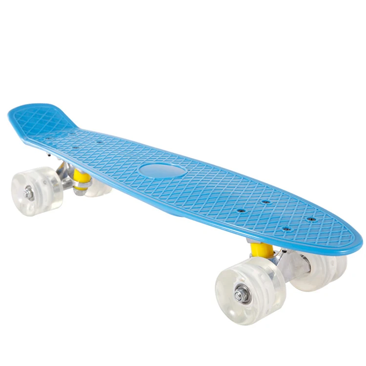 
2021 hot sell comfortalbe fish board skate boards wholesale color plastic skateboard 