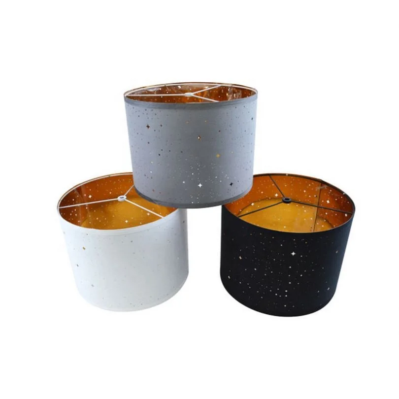 Cylindric Shape Pvc Material Lamp Shade For Floor Lamp Or Desk Lamp