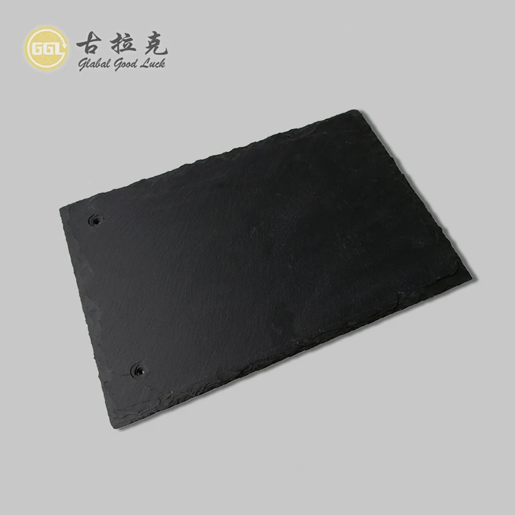 Nature Cheap Slate Tiles Black Slate Roof Tile Custom Cut-Size Tiles