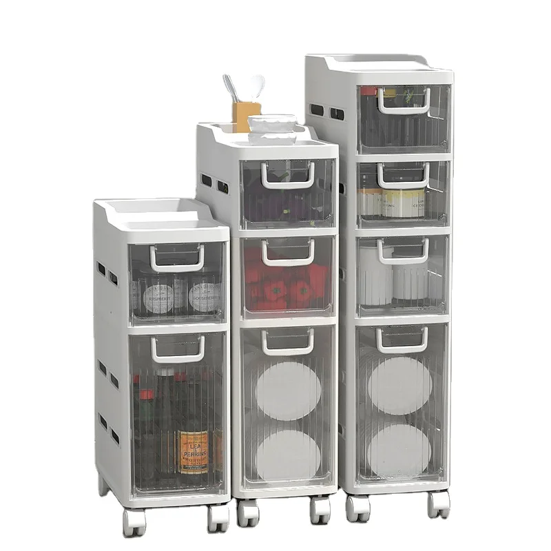 Drawer Storage Plastic Bathroom Gap Transparent Room Bathroom Kitchen Toilet Floor Japanese Storage Cabinet