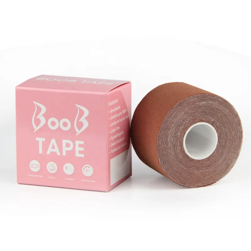 
Amazon Sweatproof Push Up Adhesive Tape Medical Grade Waterproof Custom Boob Lift Tape 