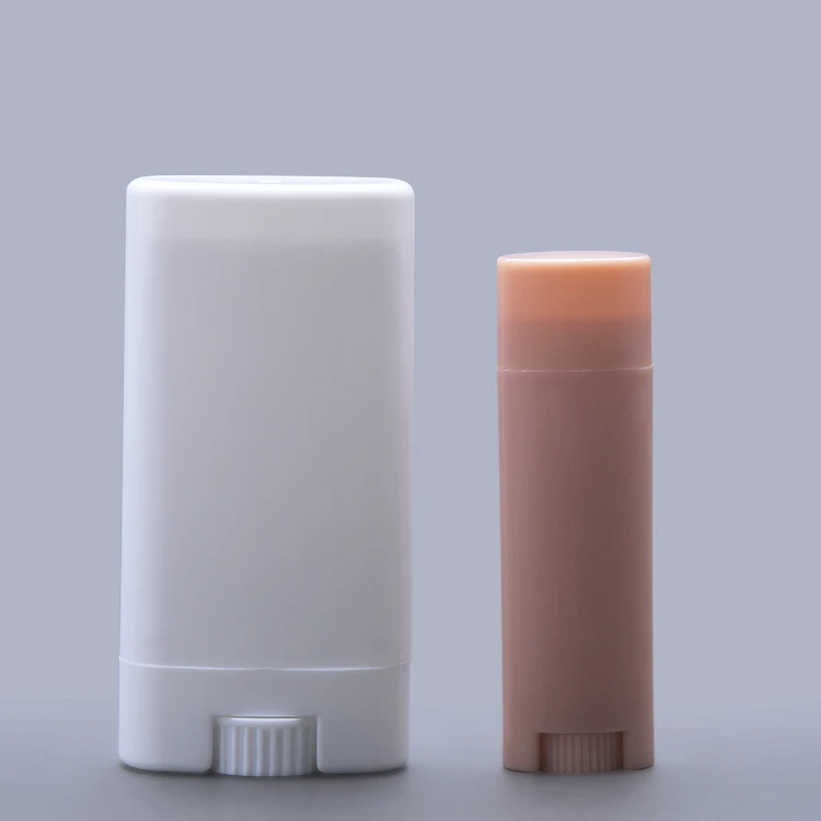 Free sample 5g 15g white empty plastic pp deodorant stick container antiperspirant stick bottles packaging
