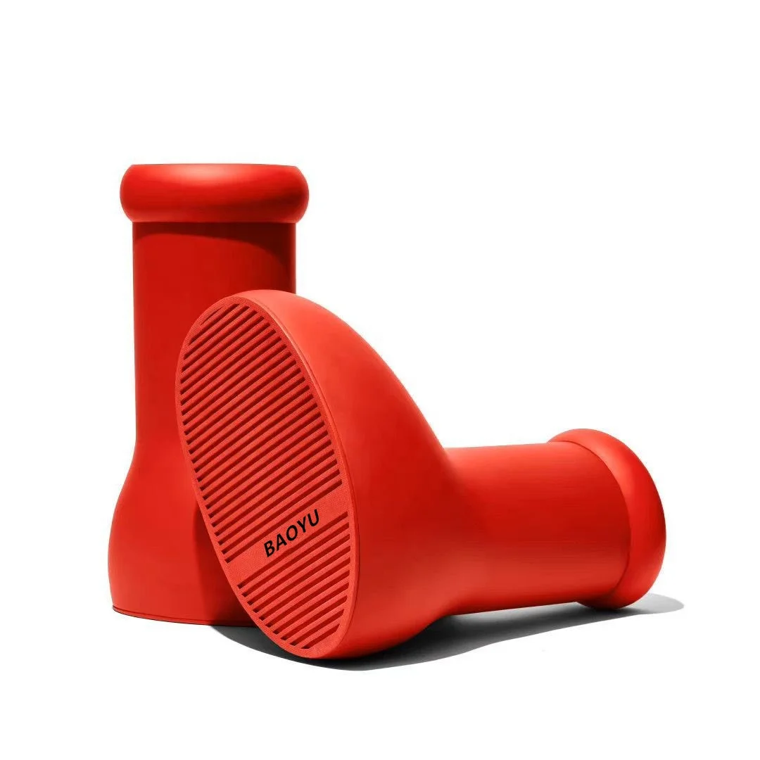 Latest Women Shoes Big Cartoon Foam Kids Retro Boot Bubble Toddler Little Runner Back Safety Astro Boy Red Rubber Boots