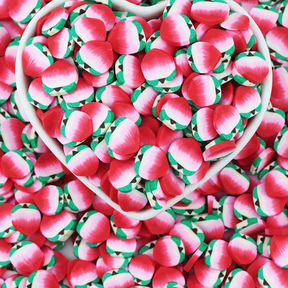 500G Fruit Dragon Fruit Polymer Clay Sprinkles Slices For Slime Filler DIY Clay Crafts Decoration Nail Art