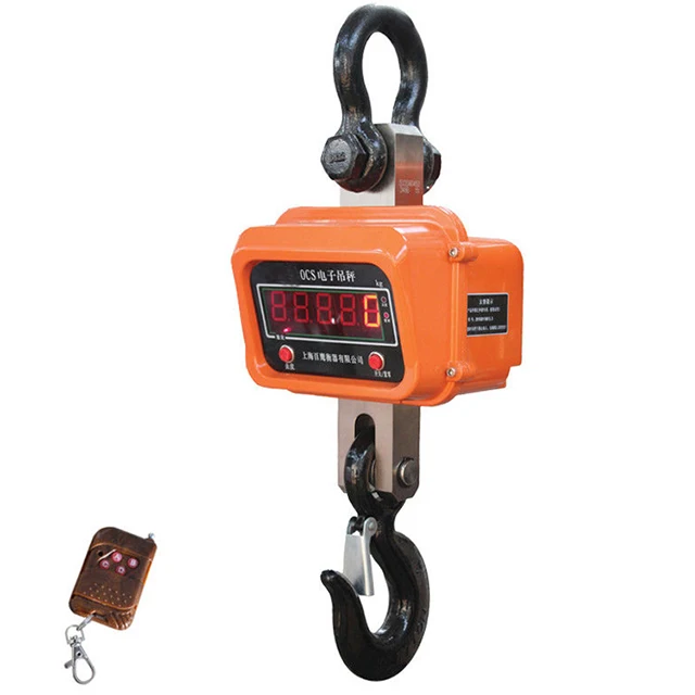 Heavy Duty 50 Ton 30 Ton 20 Ton Digital Hanging Crane Scale With Optional Remote Control