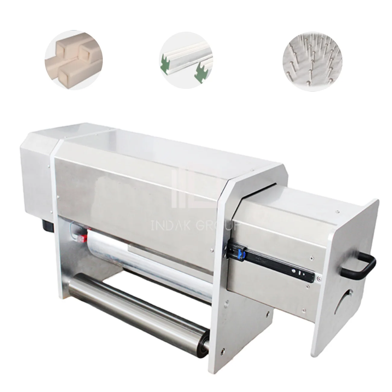 Narrow drawer corona treatment system with Germany Ceramic electrode for Film, aluminum foil, metal film and paper
