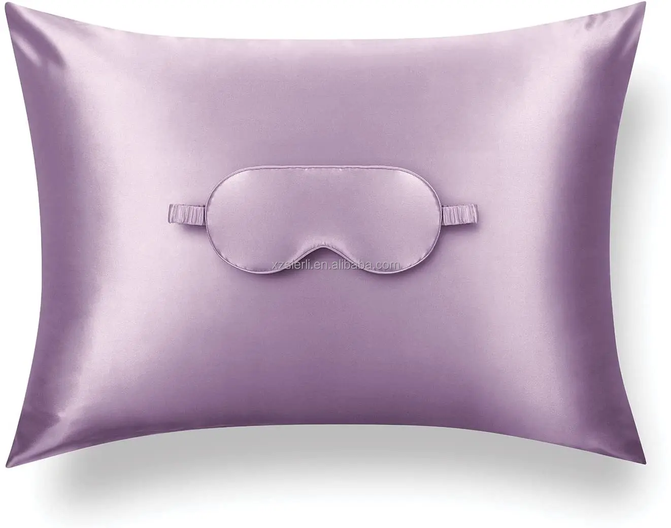 Custom china Luxury 100% pure silk eye sleeping mask silk scrunchie silk pillowcase gift set