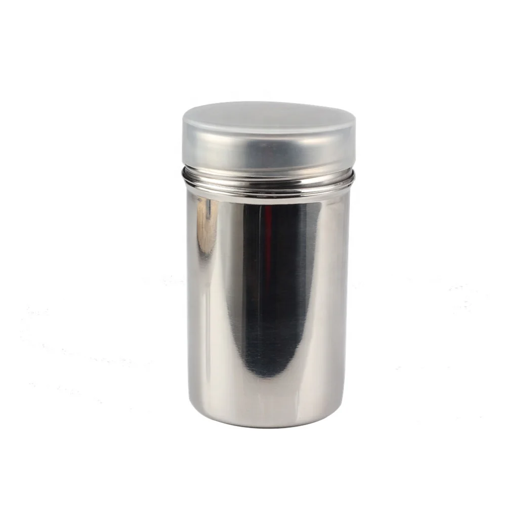 Salt and Pepper Shakers for Cooking Kitchen Baking Salt Candy, Stainless Steel Dredge Shaker