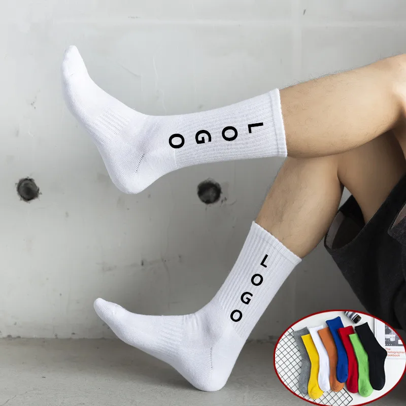 Wholesale Classic Running Socks Cool Max Crew Custom Branded Men Cotton Sport Socks