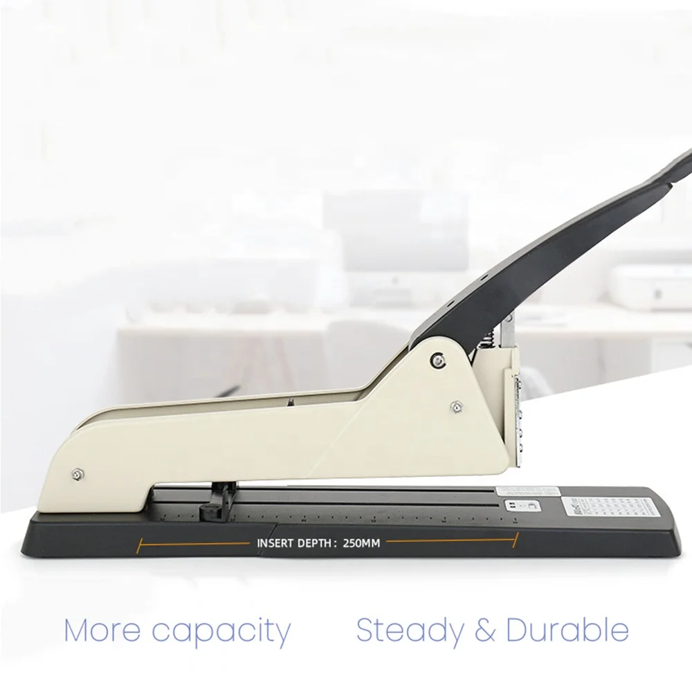 Customized Metal Paper Stapler Manual Large Hand Stapler Machine Long Arm Heavy Duty Stapler