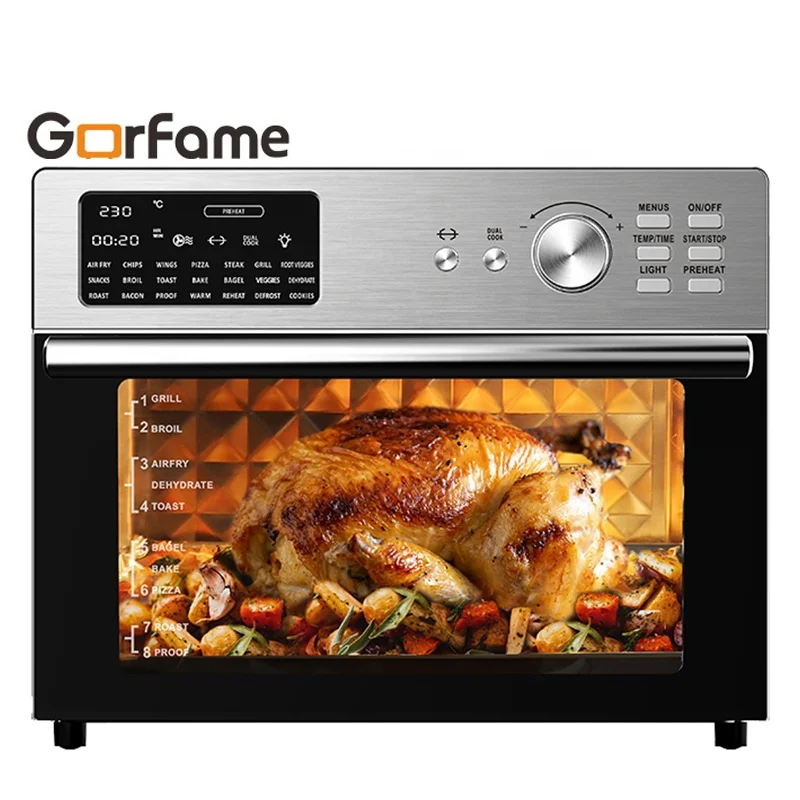 Wholesales  Electric Home Oven Convection Air Fryer Dehydrator 18-in-1 with Rotisserie and Racks Large Capacity Toaster Oven