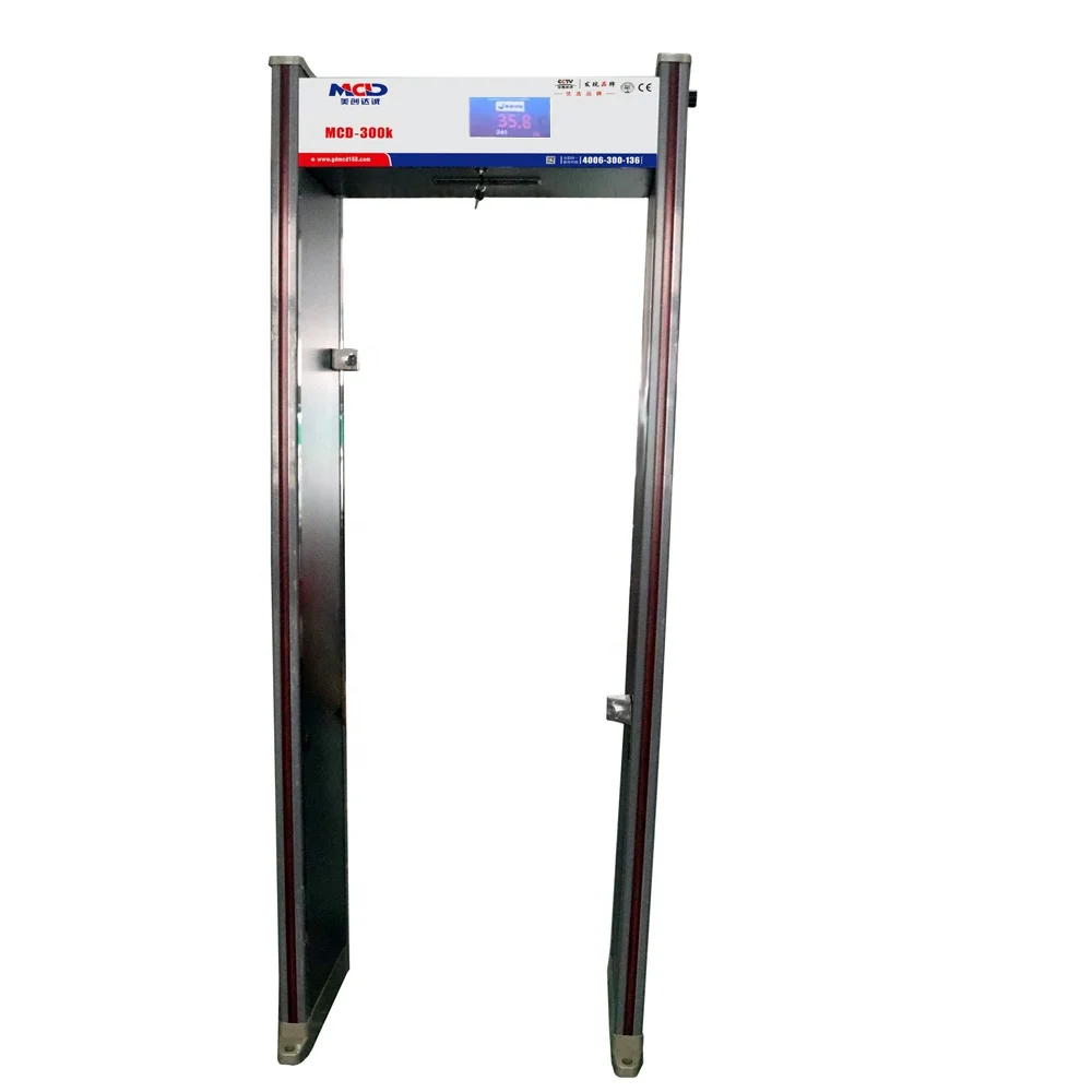 Лидер продаж 2020, сканер температуры тела с инфракрасным датчиком для быстрого прохождения, проходные ворота для обнаружения металла